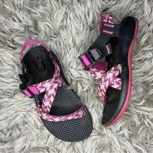 Chaco Kids Sandals with Pink and Black Straps